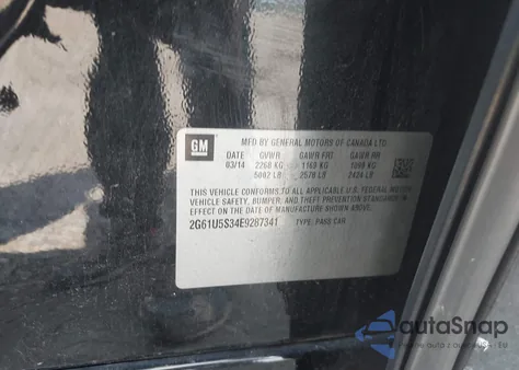 2014 Cadillac Xts z USA, uszkodzony, nr VIN 2G61U5S34E9287341